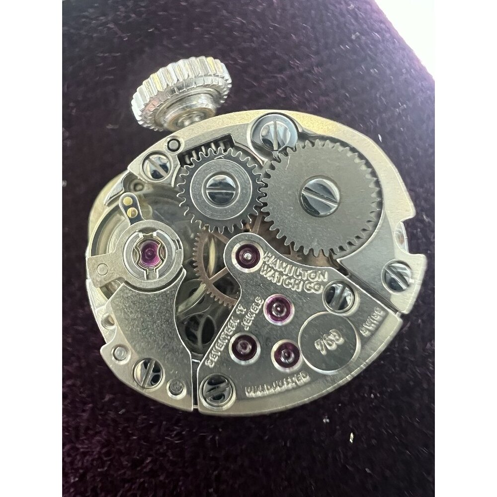 Hamilton Women's Watch 14k White Gold Case Vintage Swiss Hand Wind Petite 15mm - Picture 8 of 16